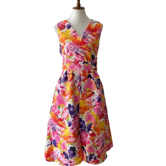 New York & Company Floral Multicolor Dress - Picture 10 of 16